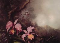 Heade, Martin Johnson - Two Orchids in a mountain Landscape